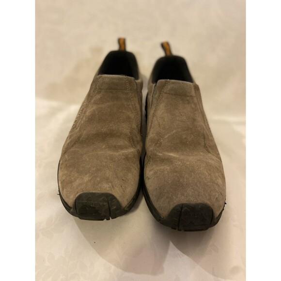 Merrell Jungle Moc Shoes Men’s 11 Gray Nubuck Leather Slip On Clogs Mules main image 7